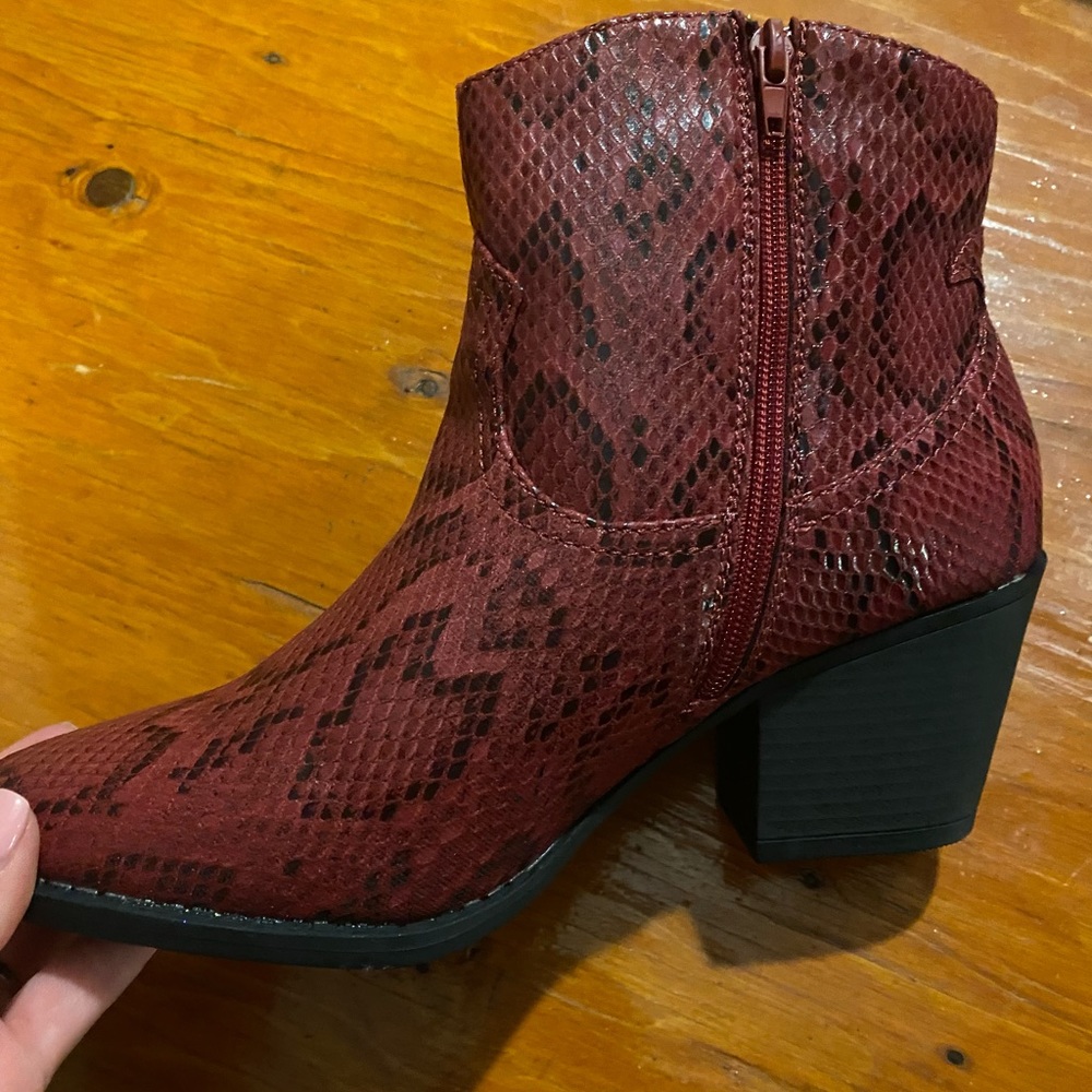 Red cowboy boots